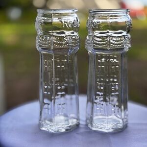 Vintage Red Lobster Canada Promotional Lighthouse Pint glasses; set of 2